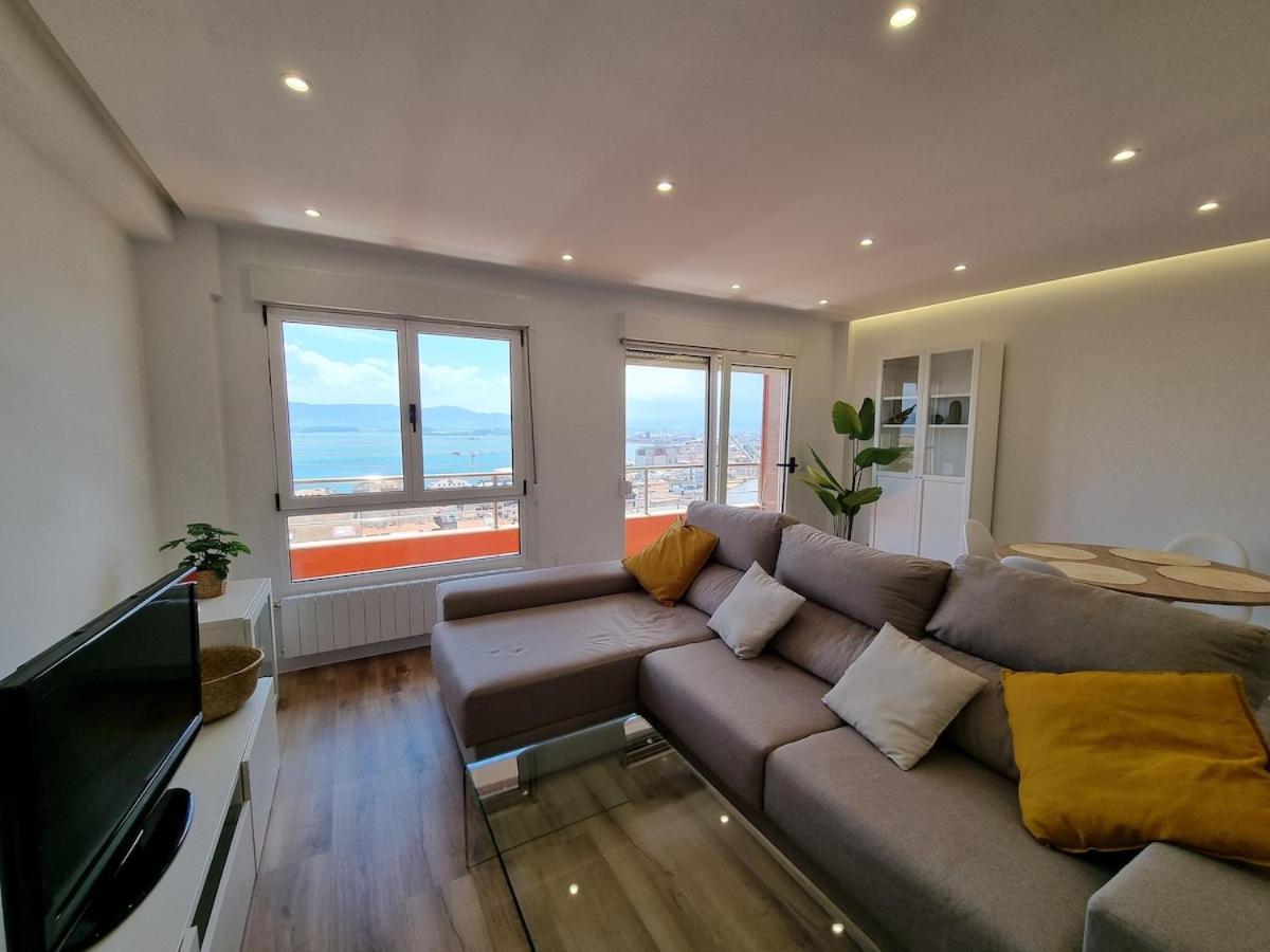 C01A01 Apartamento Moderno Con Vistas Al Mar Santander Bagian luar foto